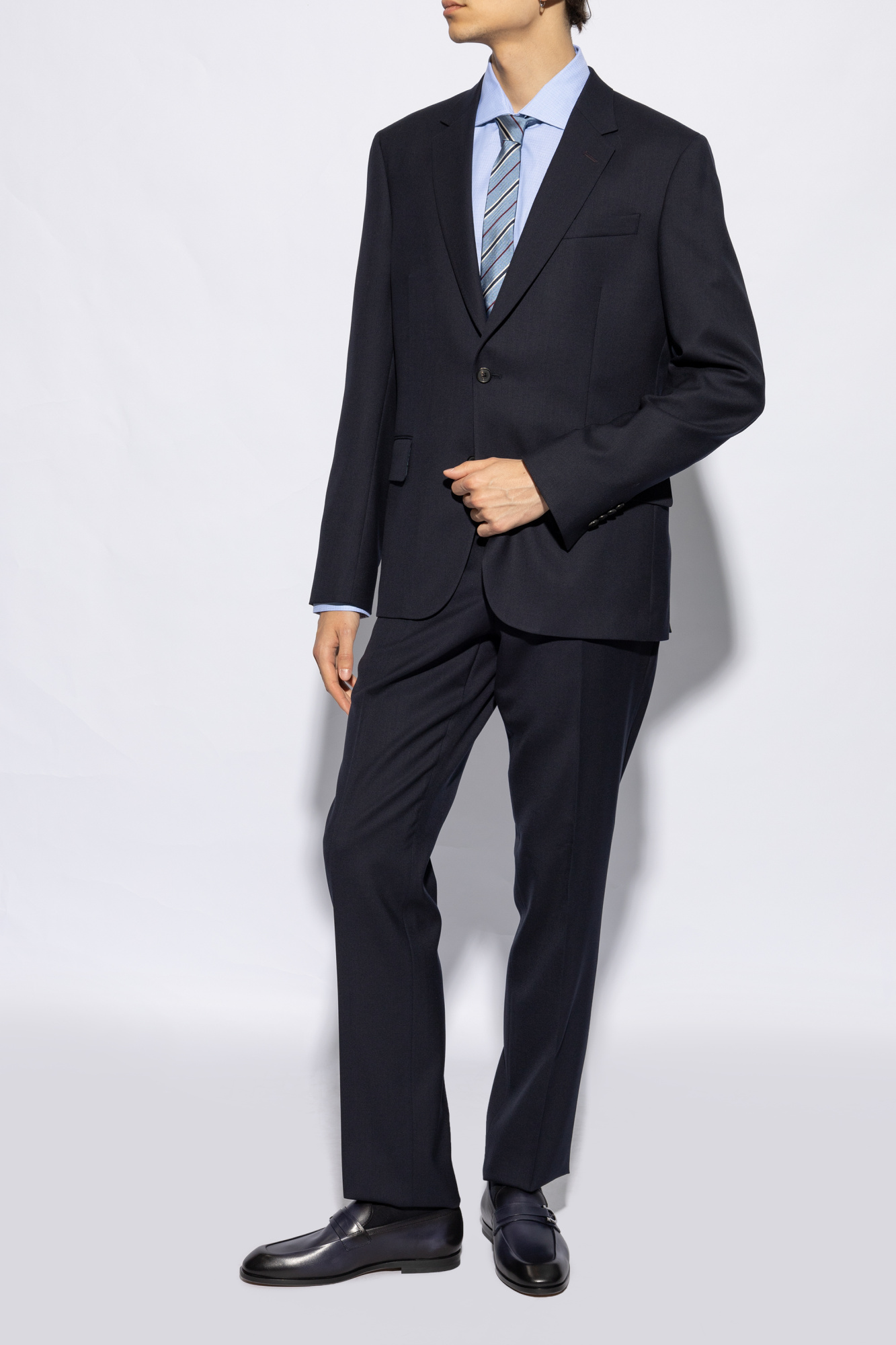 Salvatore Ferragamoウール ニットワンピース M 青 m960 Salvatore Ferragamoウール ニットワンピース M 青 m960 - メルカリ